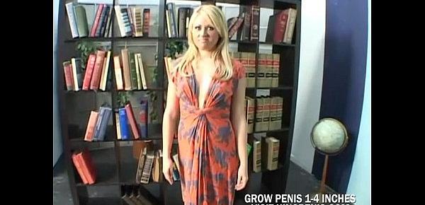  Sexy Blonde Waiting To Fuck At Library